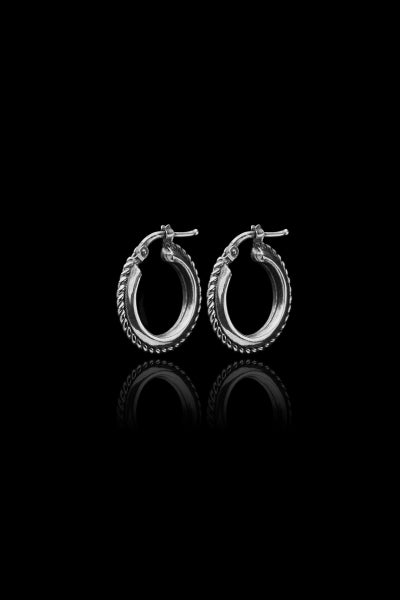 Edge and Cable Earrings