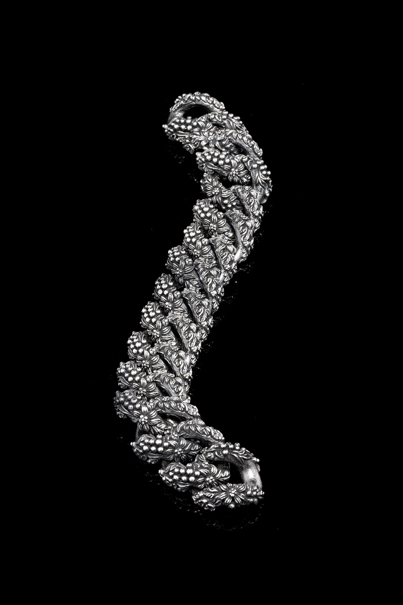 Ugo Cacciatori, Silver, Jewelry, Sterling Silver, Bracelet, Black Diamonds, Brown Diamonds, Emeralds, Rubies, Sapphires