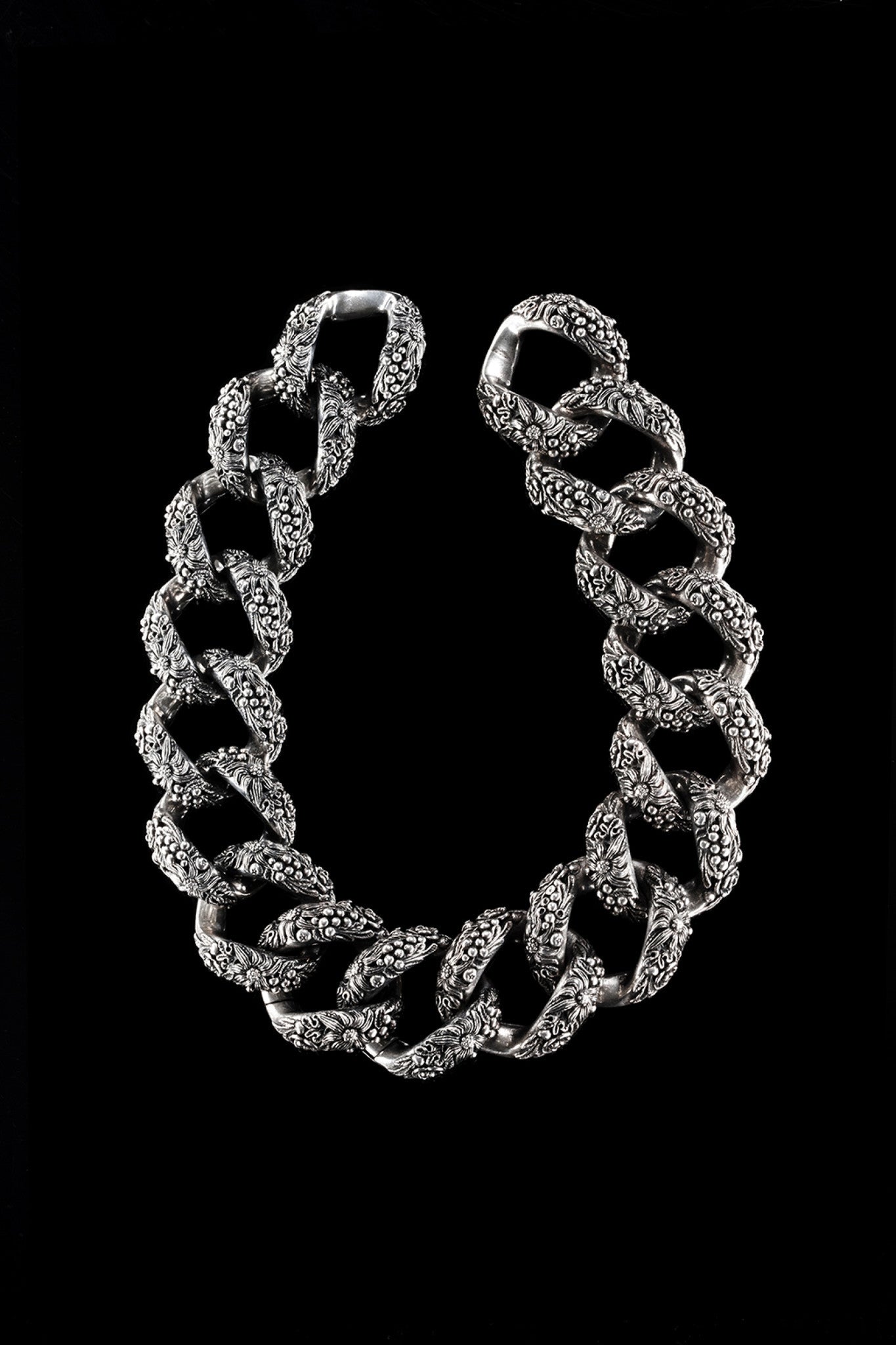 Ugo Cacciatori, Silver, Jewelry, Sterling Silver, Necklace, Silver, Black Diamonds, Brown Diamonds, Emeralds, Rubies, Sapphires
