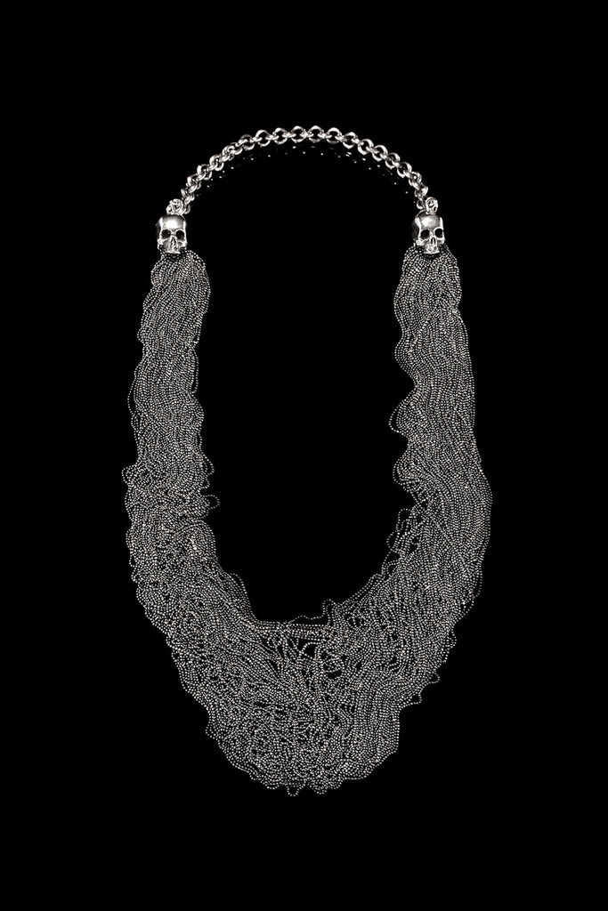 Ugo Cacciatori, Silver, Jewelry, Sterling Silver, Necklace, Silver, Black Diamonds, Brown Diamonds, Emeralds, Rubies, Sapphires