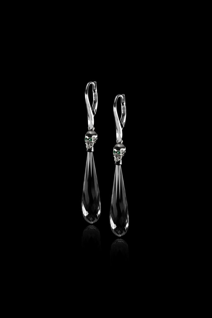 Hanging Skull Drop Earrings