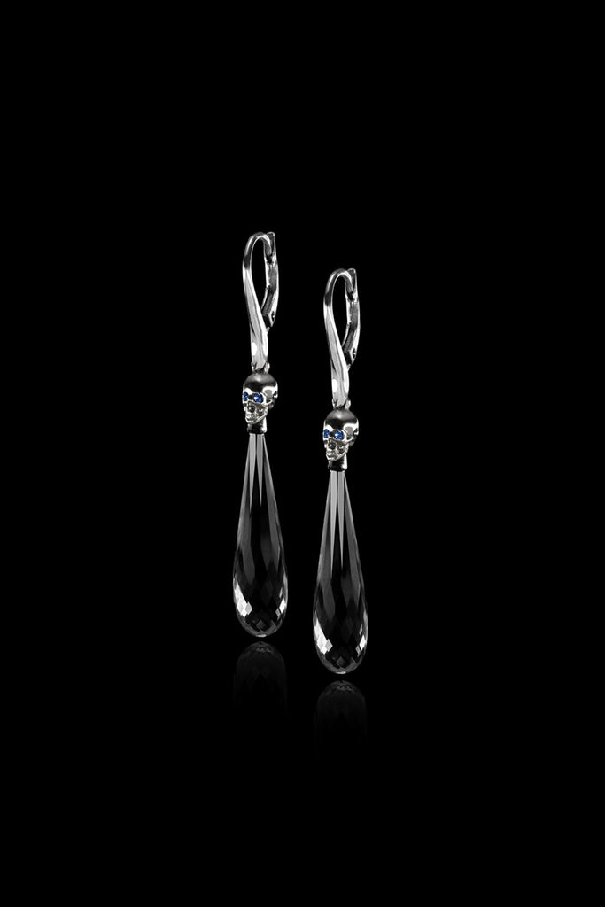 Hanging Skull Drop Earrings