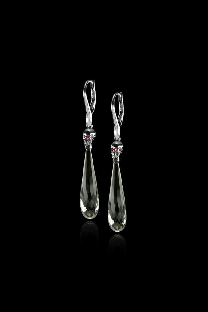 Hanging Skull Drop Earrings