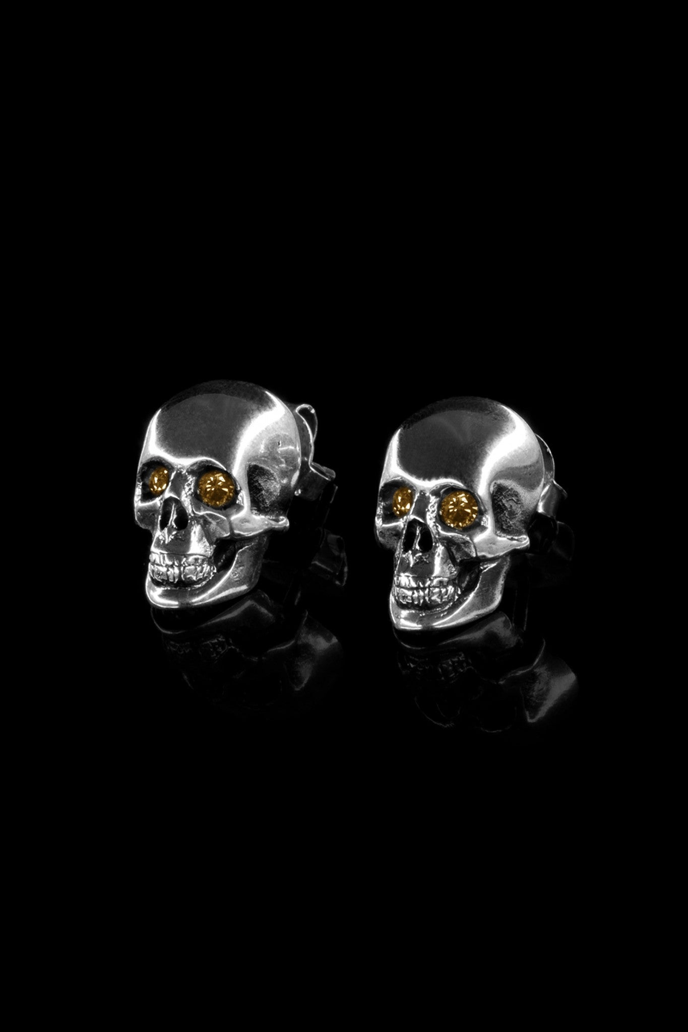 Half Skull Studs