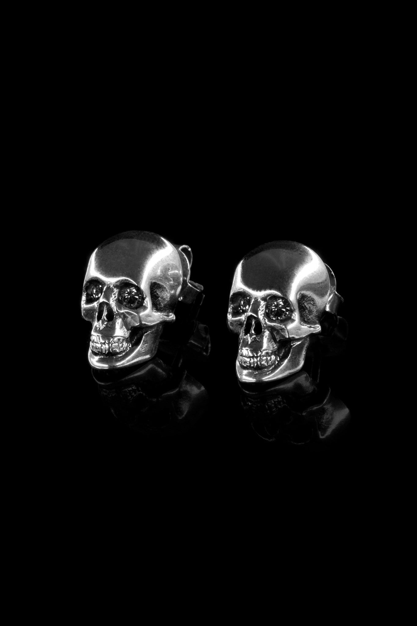 Half Skull Studs