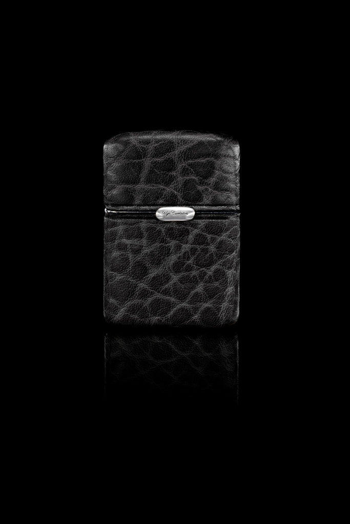 Ugo Cacciatori, Silver, Accessories, Sterling Silver + Leather, Lighter, Black Wrinkled Leather, Brown Wrinkled Leather, Mud Wrinkled Leather, Sand Wrinkled Leather, Green Wrinkled Leather, Yellow Wrinkled Leather