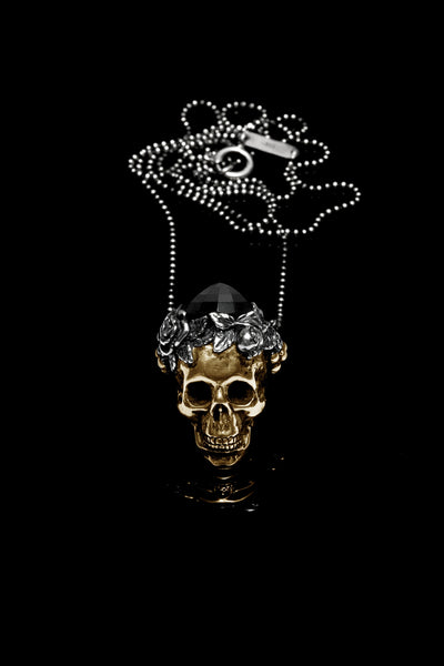 Ugo Cacciatori, Gold, Jewelry, 9kt Gold + Sterling Silver, Pendant, Onyx, Onyx and Black Diamonds, Onyx and Brown Diamonds